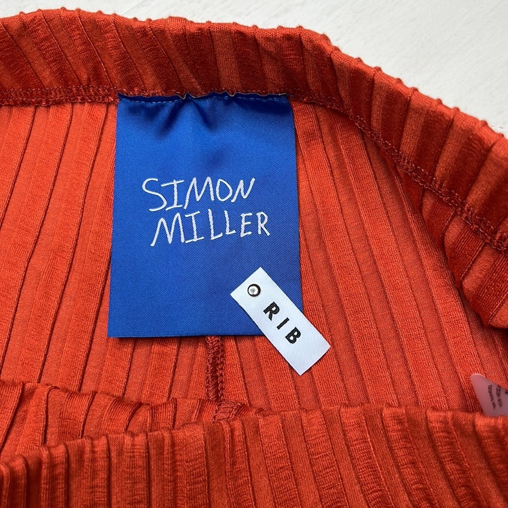 NWT - Simon Miller Orange Rib Pant - Size L - Picture 6 of 8